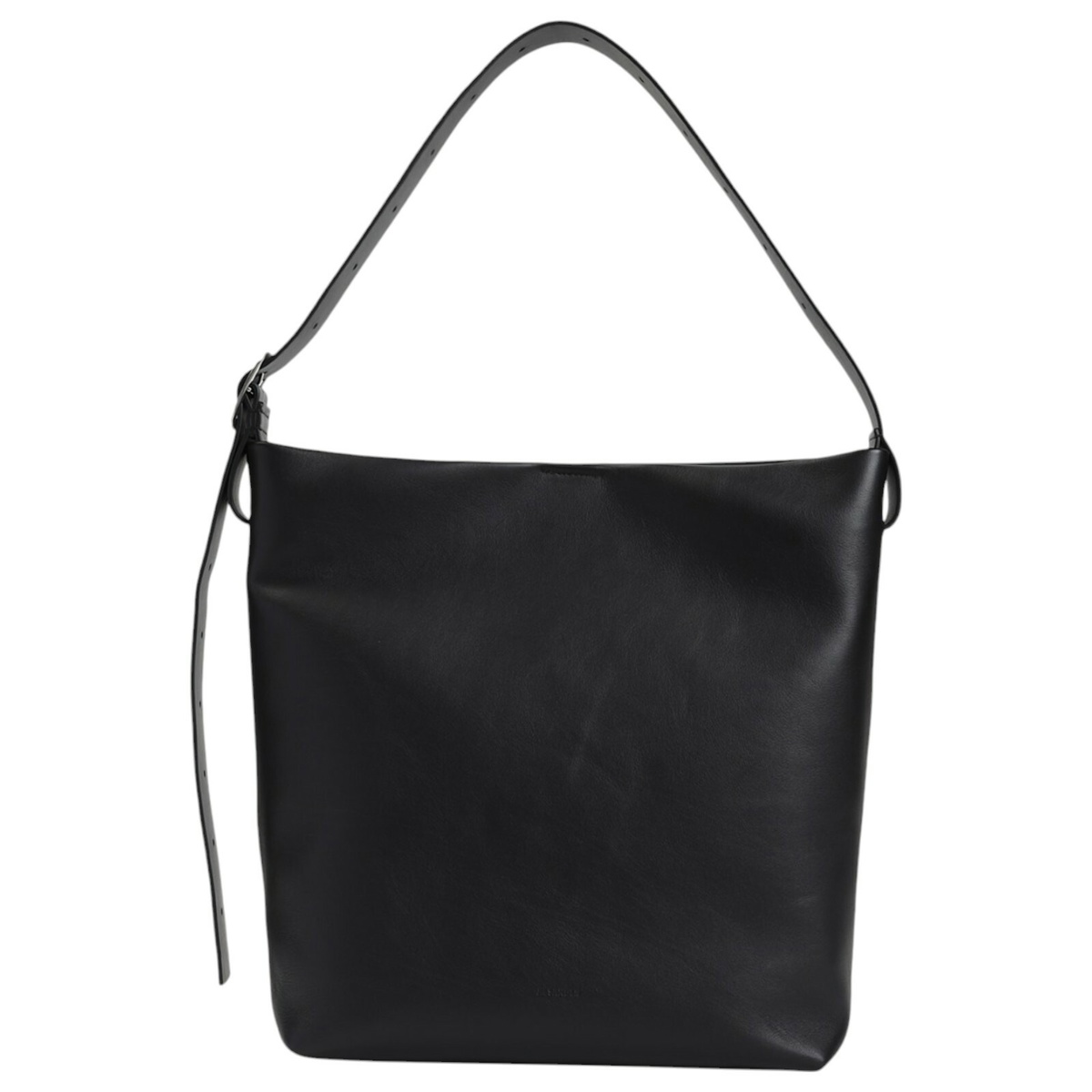 ショルダーバッグ・ポシェット JIL SANDER SQUARE BELT MEDIUM HOBO BAG IN SMOOTH LEATHER Jil Sander Square Belt Medium Hobo Bag In Smooth Leather
