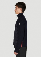 Quilted Front Jacket in Dark Blue