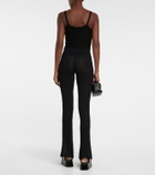 Petar Petrov Giulio rIbbed-knit flared pants