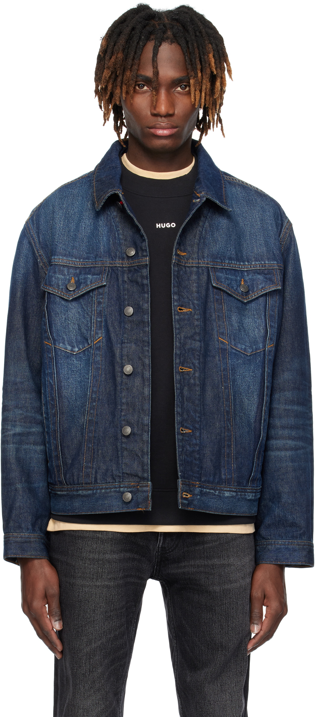 Hugo Grey Faded Denim Jacket Hugo Boss Hugo Grey Faded Denim Jacket Hugo Boss