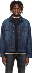 Hugo Blue Adjustable Hem Denim Jacket
