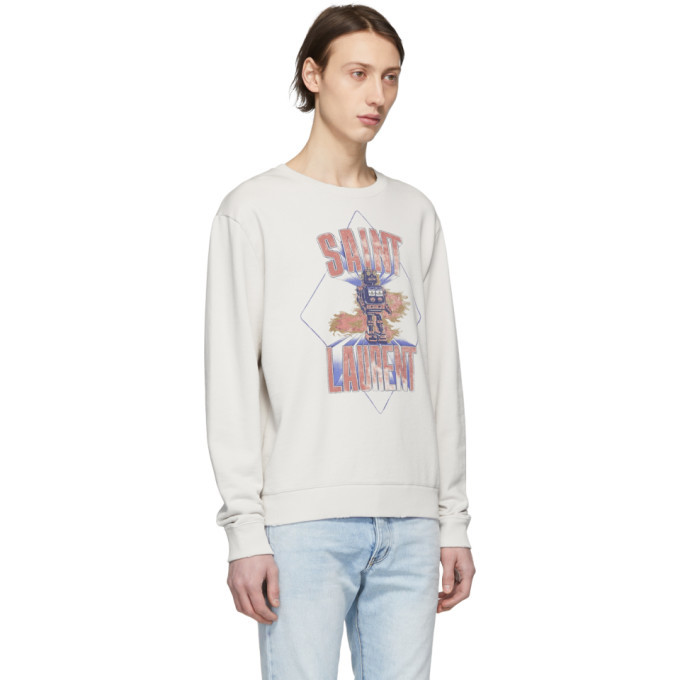 Saint Laurent Off White Robot Destroy Sweatshirt Saint Laurent