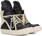 Rick Owens Black Porterville Geobasket Sneakers