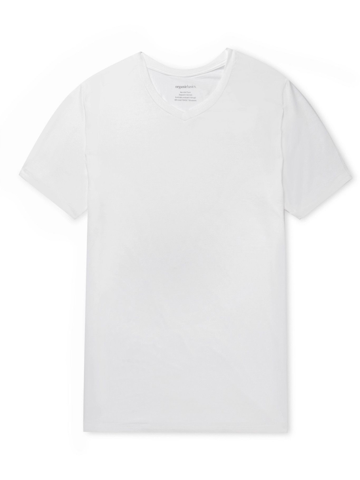 ORGANIC BASICS SlimFit Stretch TENCEL Lyocell TShirt White