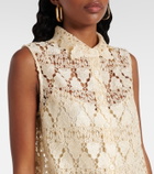Frame The Deco lace minidress