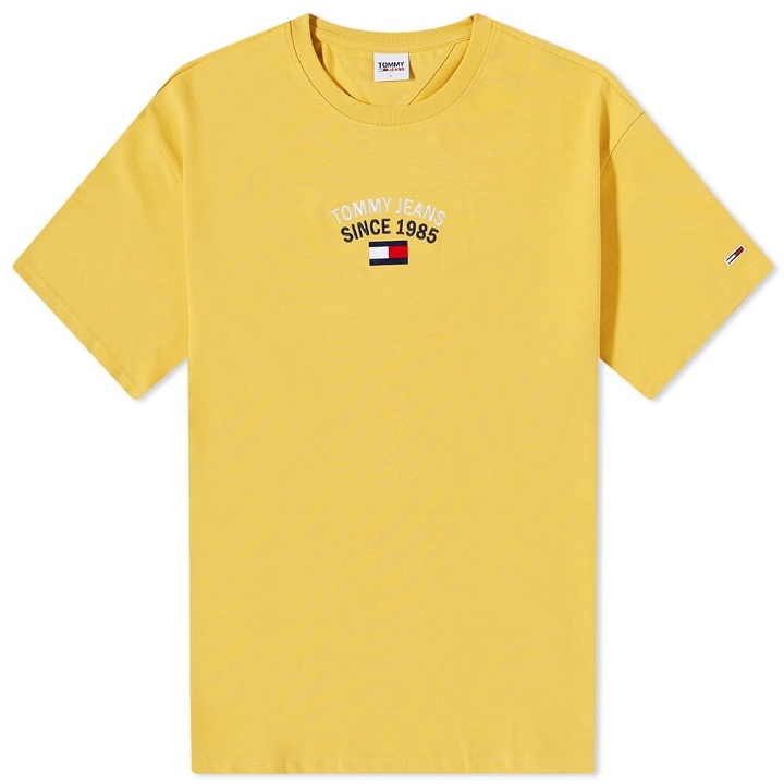 Photo: Tommy Jeans Men's Timeless Arch T-Shirt in Yellow