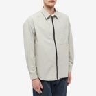 FrizmWORKS Men's Full Zip Shirt in Light Grey