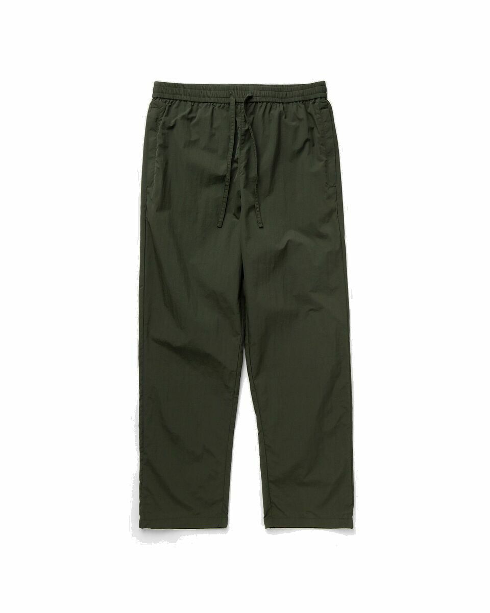 Photo: ølåf Crinkle Nylon Track Pants Green - Mens - Casual Pants