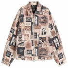 Patta Men's Collage Insulated Canvas Jacket in Beige