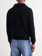 Altea - Half-Zip Virgin Wool Sweater - Black