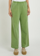American Vintage Plizzy Logo-print Cotton Sweatpants Light Green