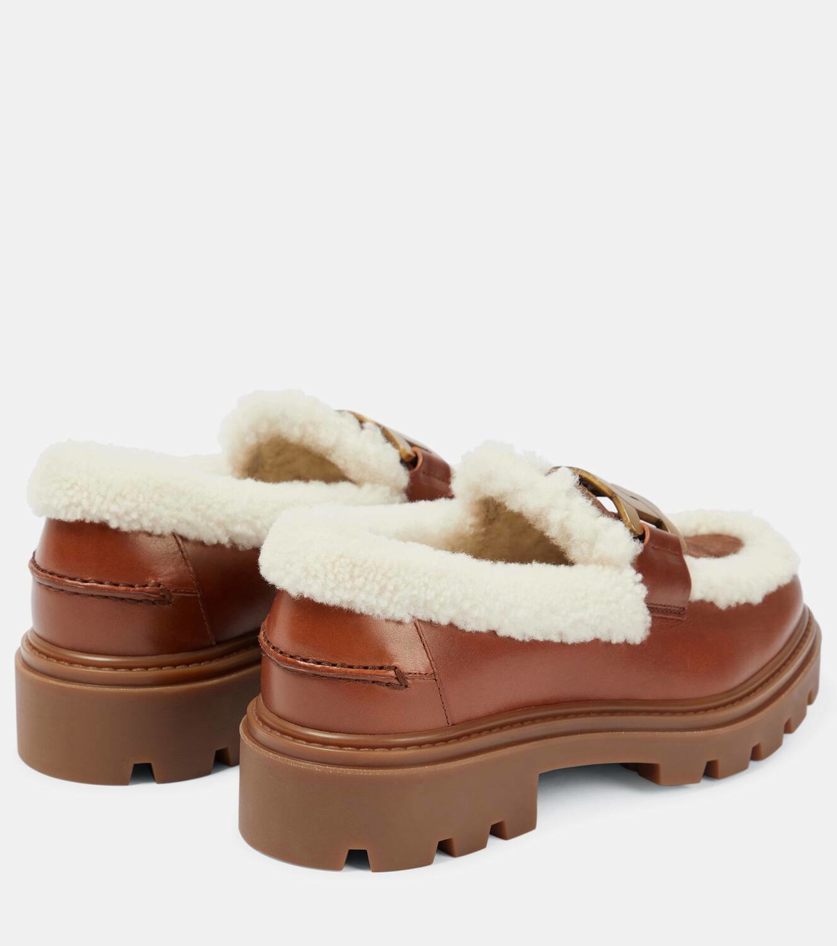 tod's kate leather loafers
