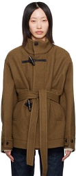 LEMAIRE Brown Belted Jacket
