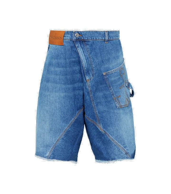 Photo: JW Anderson Twisted low-rise denim shorts
