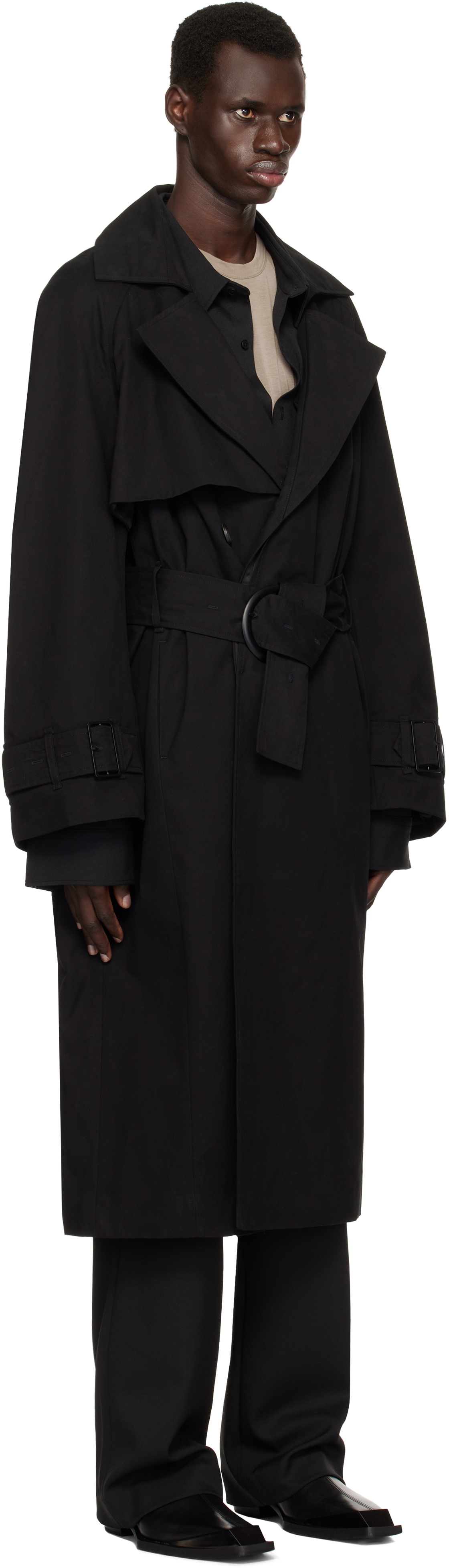 Entire Studios GOODMAN トレンチ　サイズS Entire Studios Black Goodman Trench Coat Entire Studios