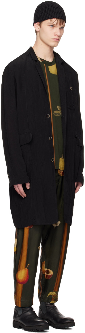 UMA WANG Black Giovanni Coat