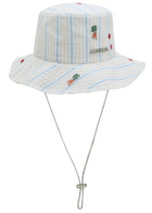 Jacquemus Le Bob Artichaut Embroidered Cotton Bucket hat White