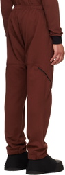 Olly Shinder Burgundy Tri Zip Sweatpants