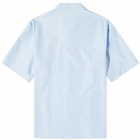 Versace Men's Logo Vacation Shirt in Light Blue