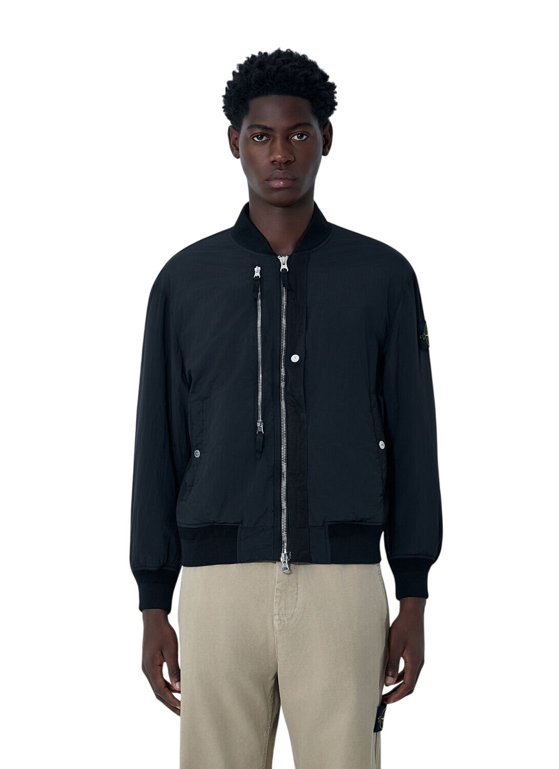 Stone Island Black 410M3 David Light-TC Jacket Stone Island