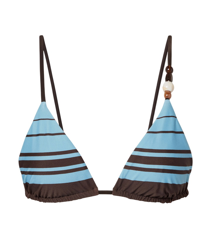 Photo: SIR Rioja beaded striped bikini top