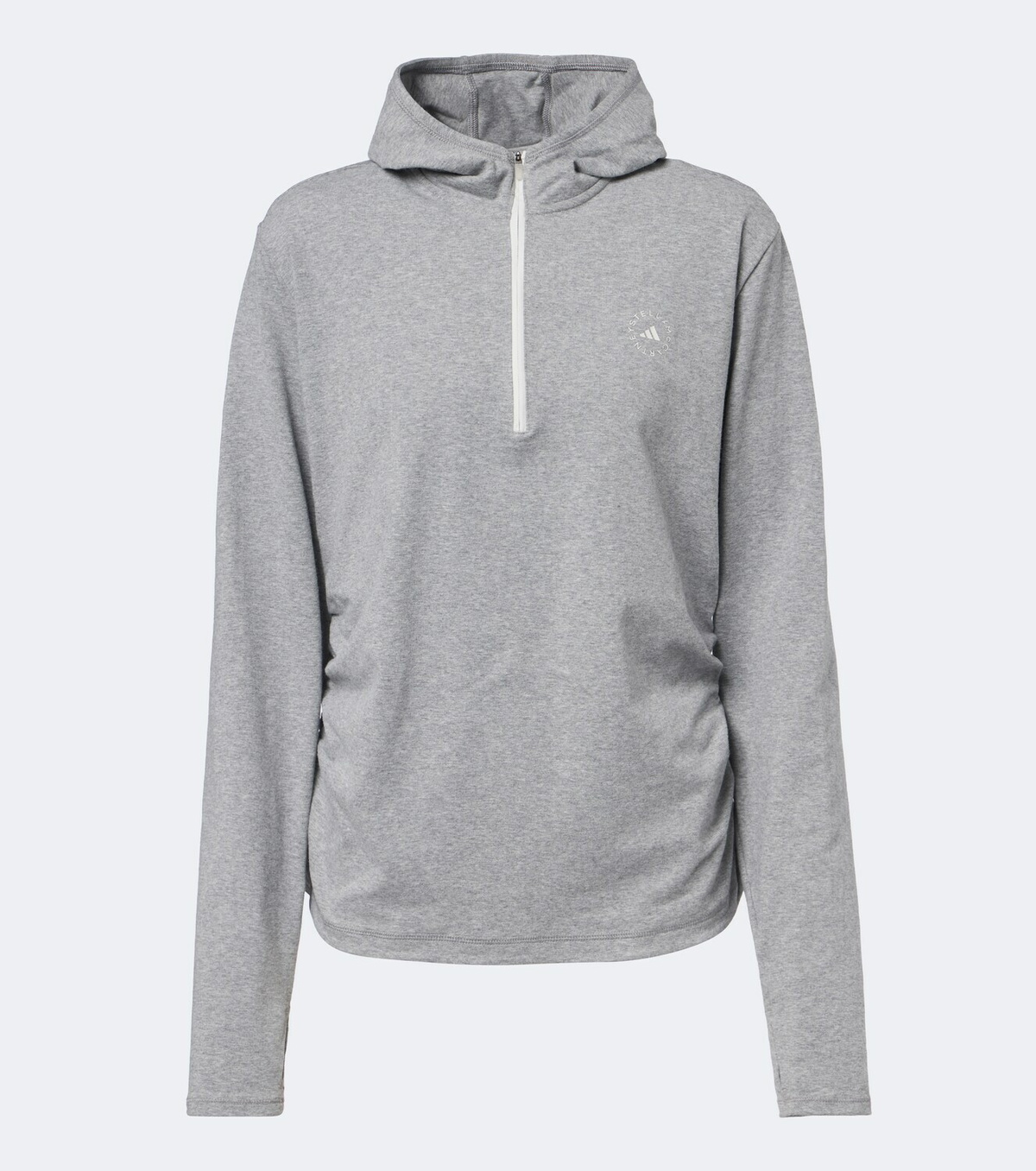 Adidas by Stella McCartney Logo jersey half-zip hoodie