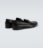 Brioni Appia leather penny loafers