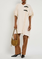 Isabel Marant Greya Bouclé Wrap Coat Ecru