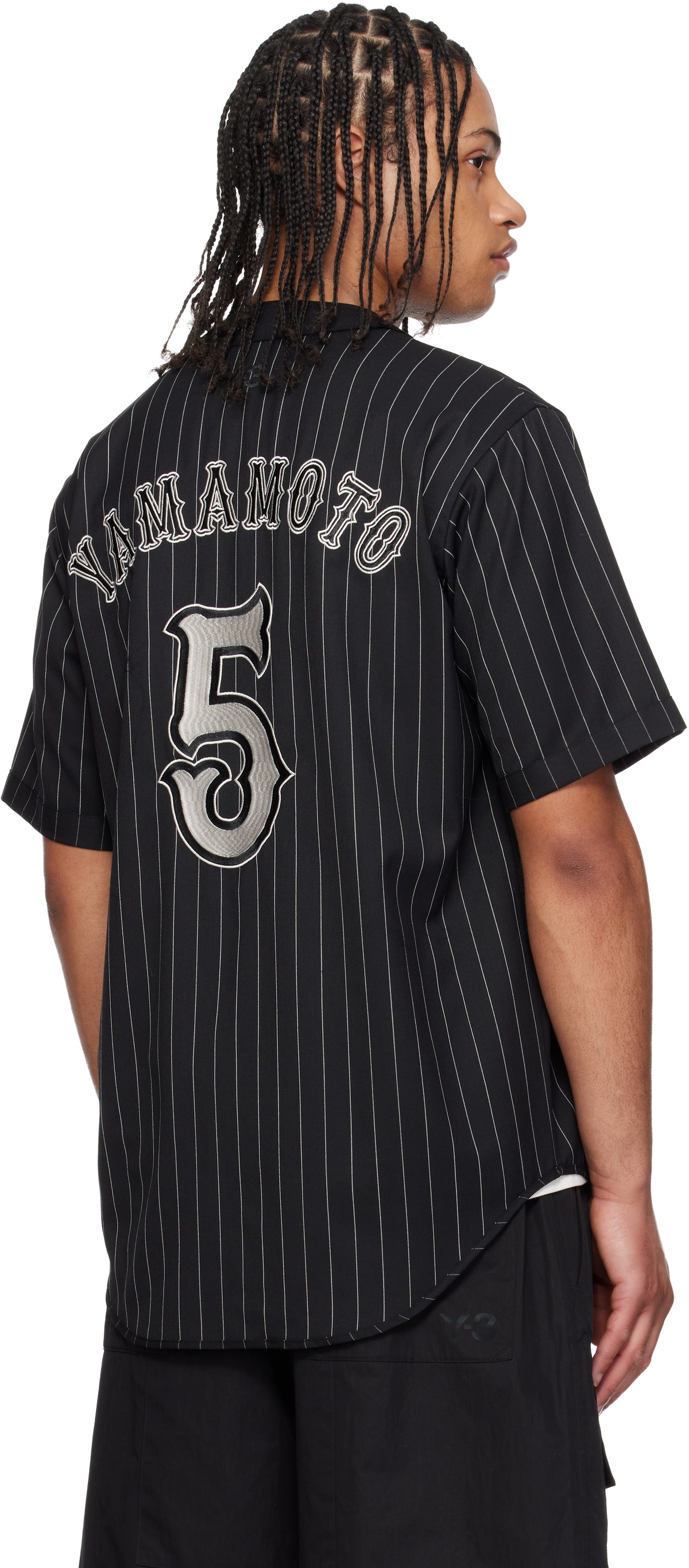 Y-3 Black Elite 5 Baseball Shirt
