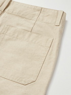Mr P. - Straight-Leg Cotton-Twill Cargo Shorts - Neutrals
