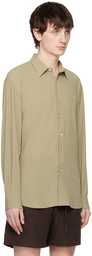 AURALEE Khaki Viyella Shirt