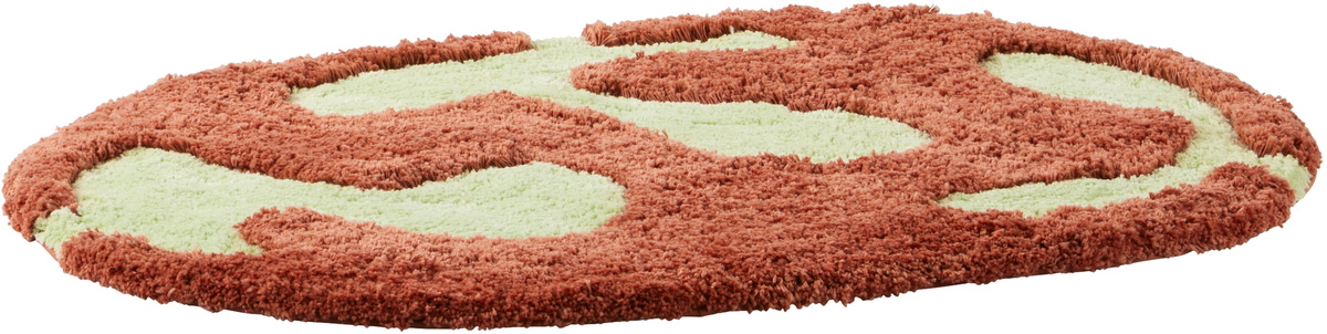 Mush Studios Burgundy & Green Doma Bath Mat