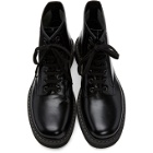 Marni Black Polished Lace-Up Boots