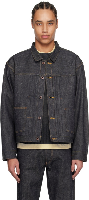 Photo: Taiga Takahashi Navy Lot. 714 Side Panel Denim Jacket