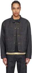 Taiga Takahashi Navy Lot. 714 Side Panel Denim Jacket