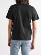 SAINT LAURENT - Printed Cotton-Jersey T-Shirt - Black