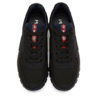 Prada Black and Blue Match Rays Sneakers