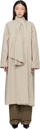 LE17SEPTEMBRE Beige Scarf Trench Coat