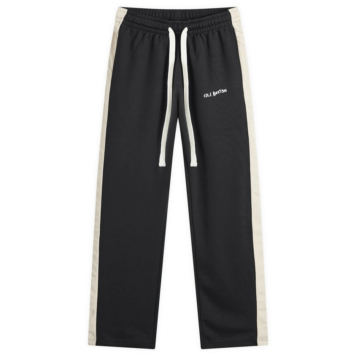 Cole Buxton Men's Crochet Stripe Track Pants in Vintage Black Cole
