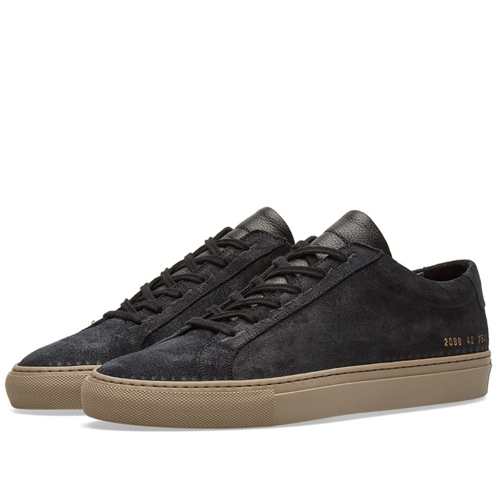 Photo: Common Projects Achilles Low Waxed Suede Black