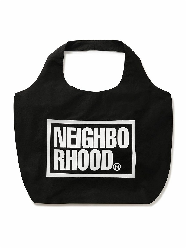 Photo: Neighborhood - ID Large Logo-Print Cotton-Twill Tote Bag
