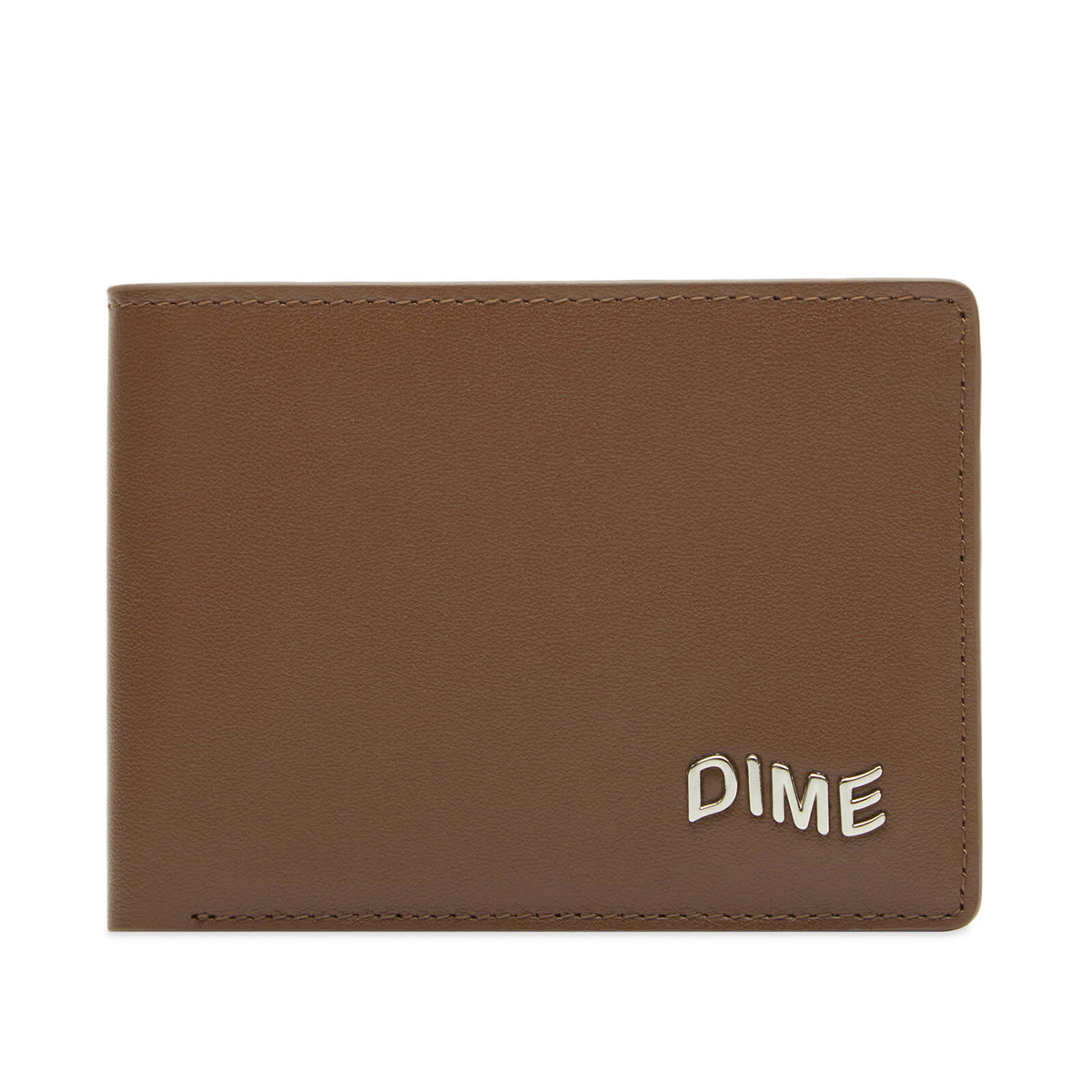 Dime Men's Leather Bifold Wallet in Brown/Olive 