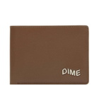 Dime Men's Leather Bifold Wallet in Brown/Olive 