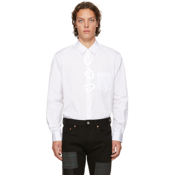 Photo: Comme des Garcons Shirt White Fantasy Button Shirt