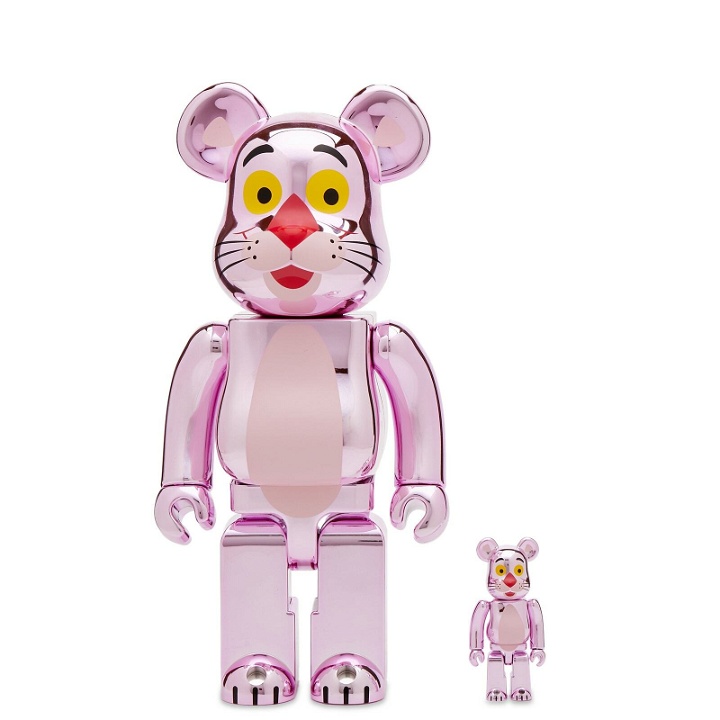 Photo: Medicom Pink Panther Chrome Be@rbrick in Pink 100%/400%