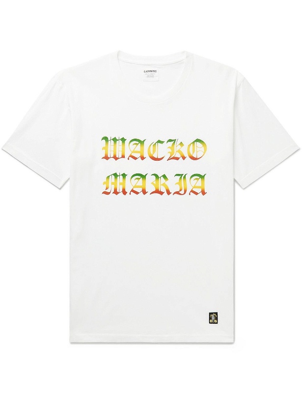 Photo: Wacko Maria - Logo-Print Cotton-Jersey T-Shirt - White