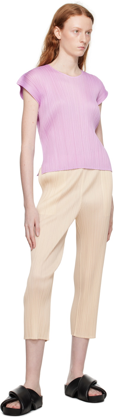 Pleats Please by Issey Miyake June Monthly Colors Dress in Pastel Pink