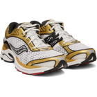 Saucony White & Gold ProGrid Paramount Sneakers