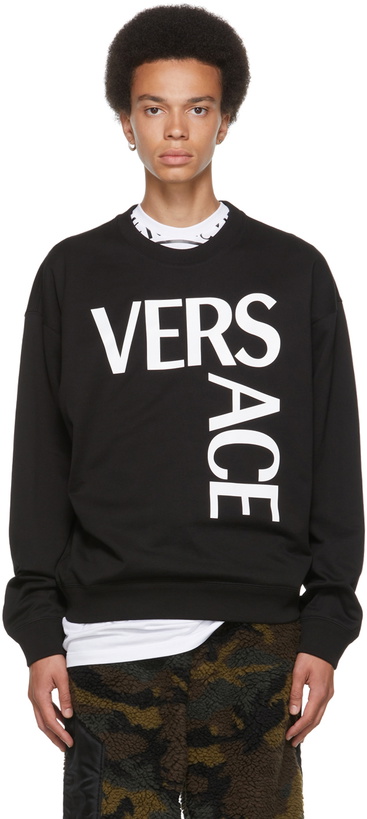 Photo: Versace Black Logo Sweatshirt