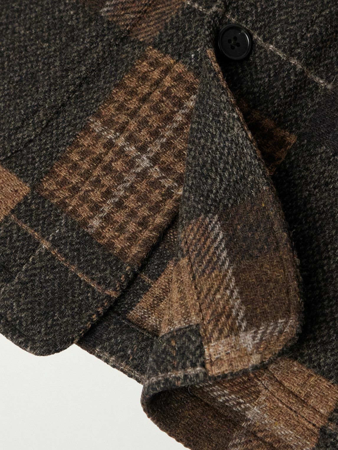 Sid Mashburn - Checked Wool-Flannel Overshirt - Brown